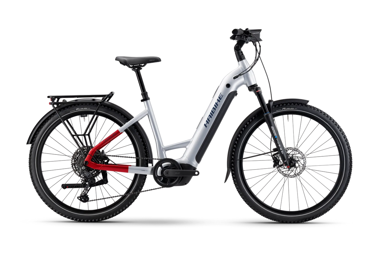 Trekking 7 Low - soft grey/red/blue glänzend