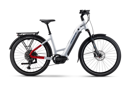 Trekking 7 Low - soft grey/red/blue glänzend