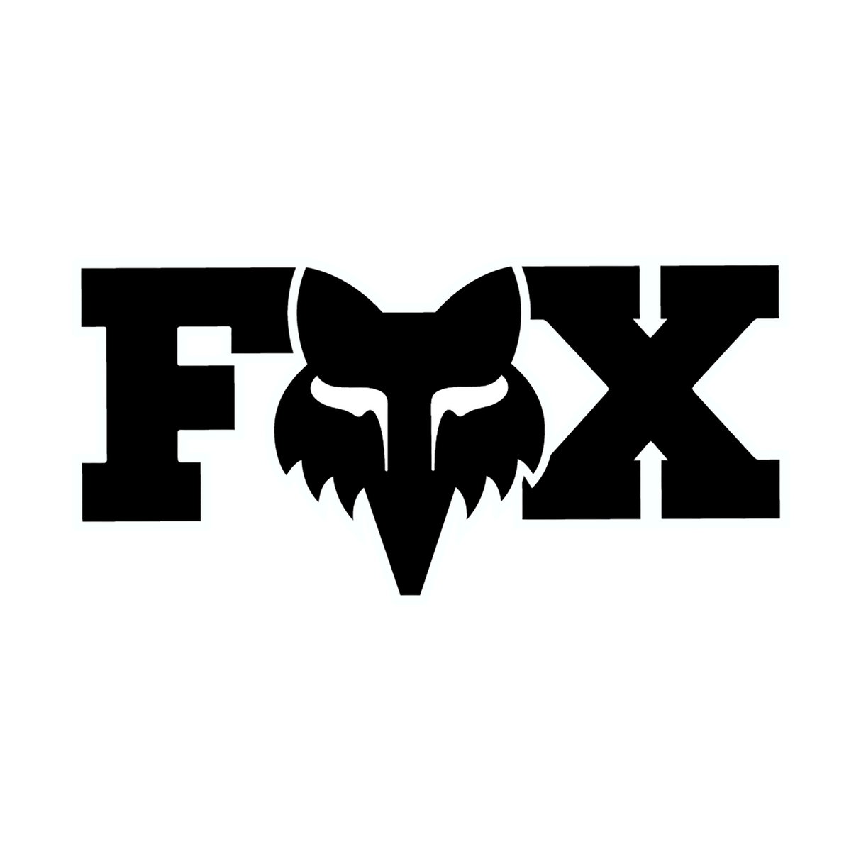 Sticker F Head X - 18 cm - schwarz