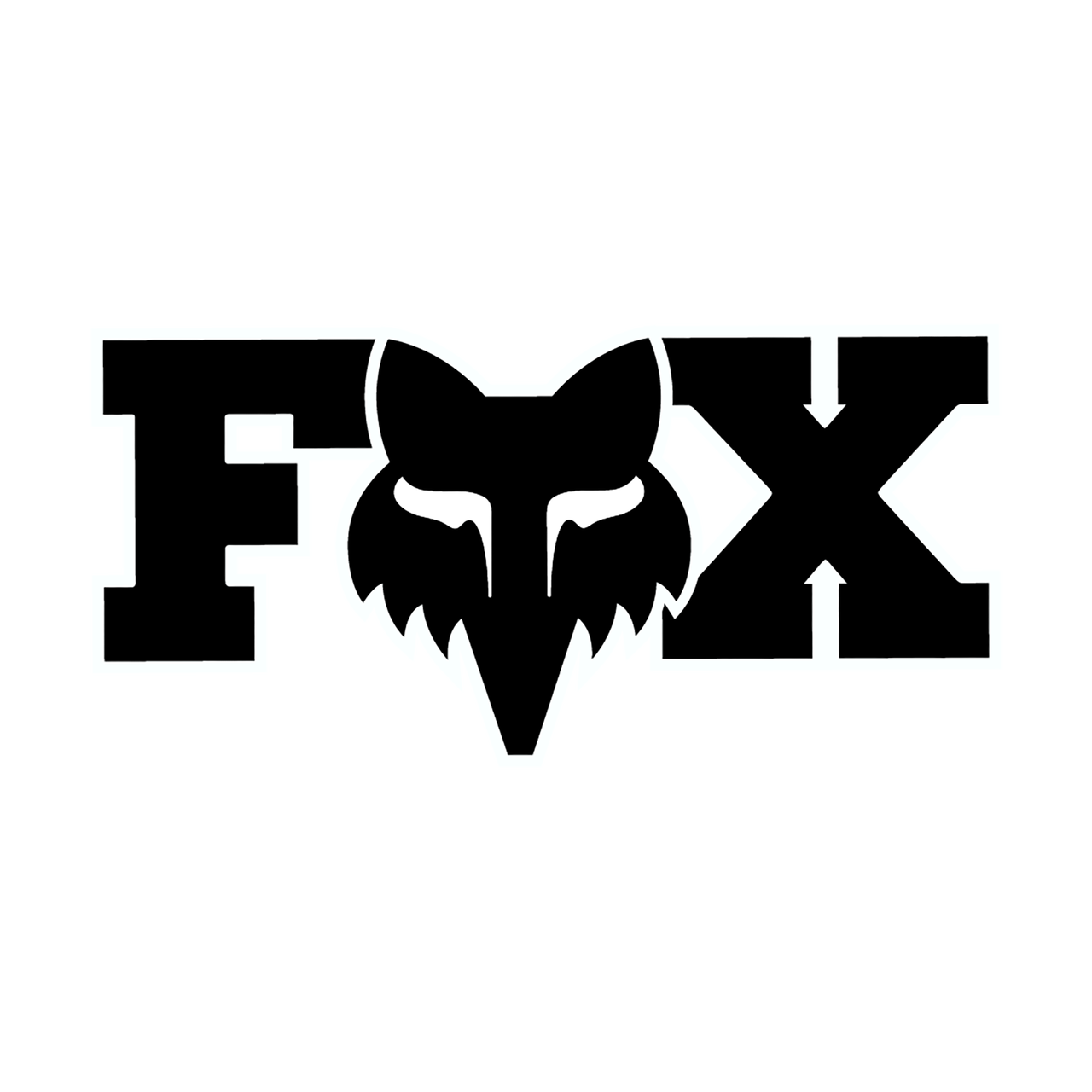 Sticker F Head X - 18 cm - schwarz