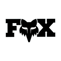 Sticker F Head X - 18 cm - black