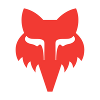 Sticker Fox Head - 10 cm - rot