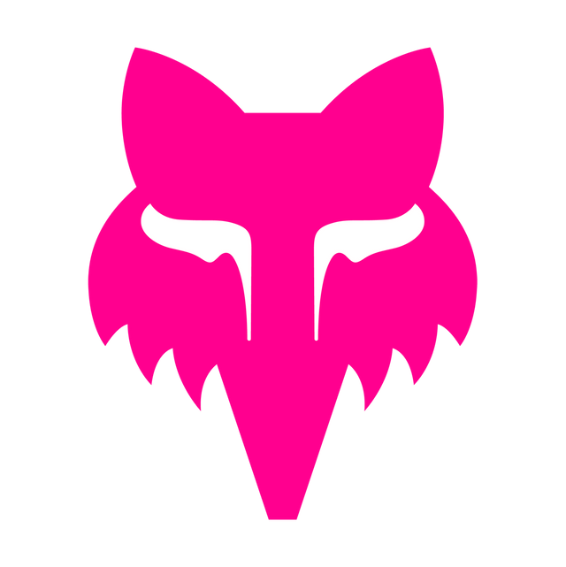 Sticker Fox Head - 10 cm - pink