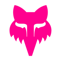 Sticker Fox Head - 10 cm - pink