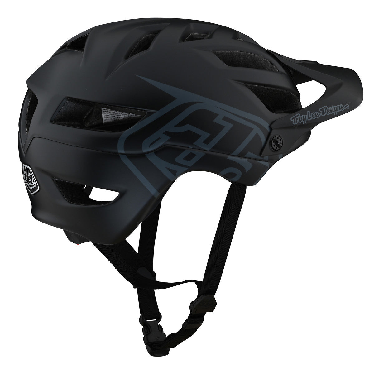 A1 - Helm - Drone Black - Schwarz/Grau