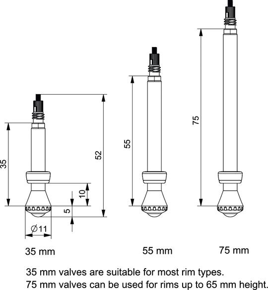 Valve Pack Tubeless Ventile - 2 Stück