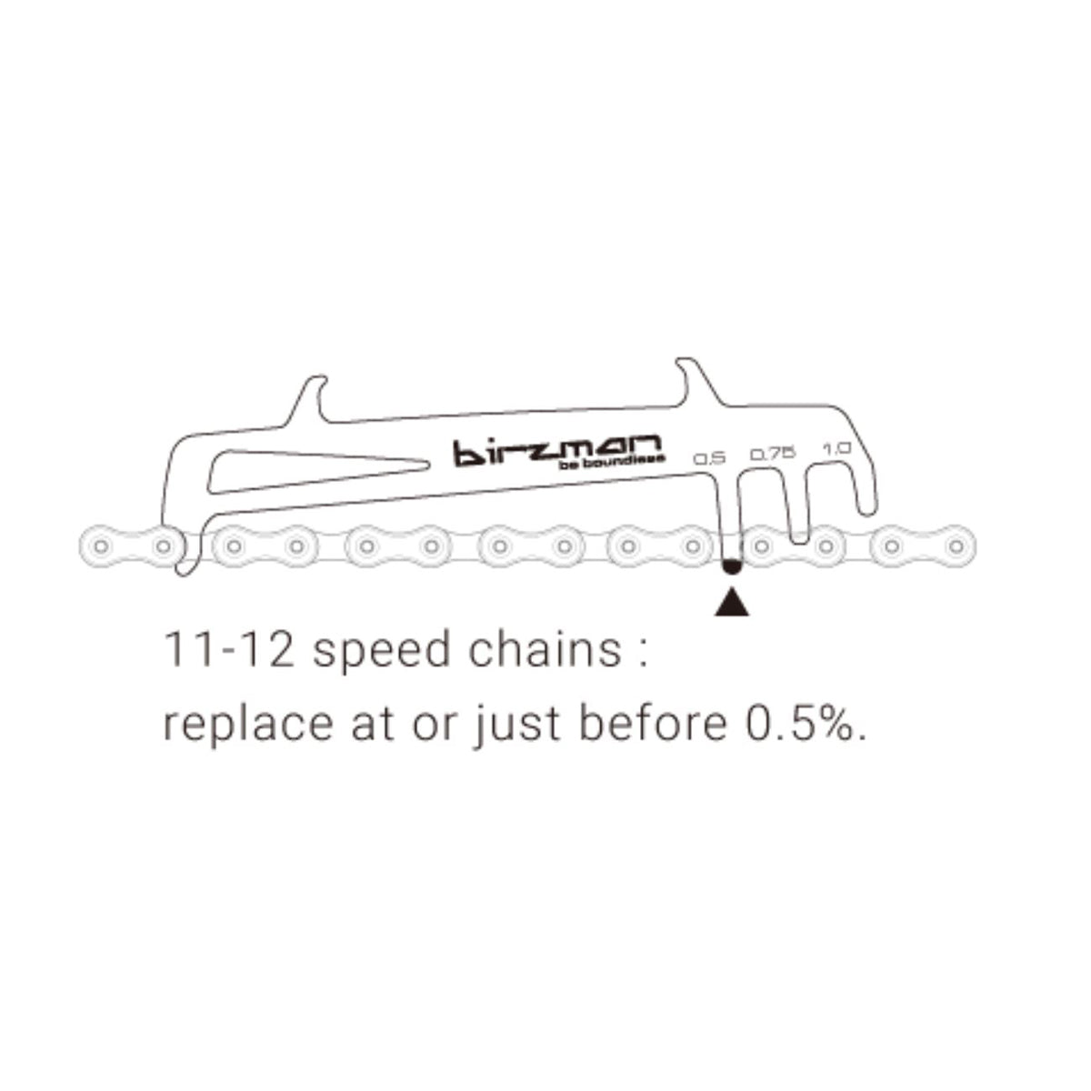 Kettenverschleißlehre