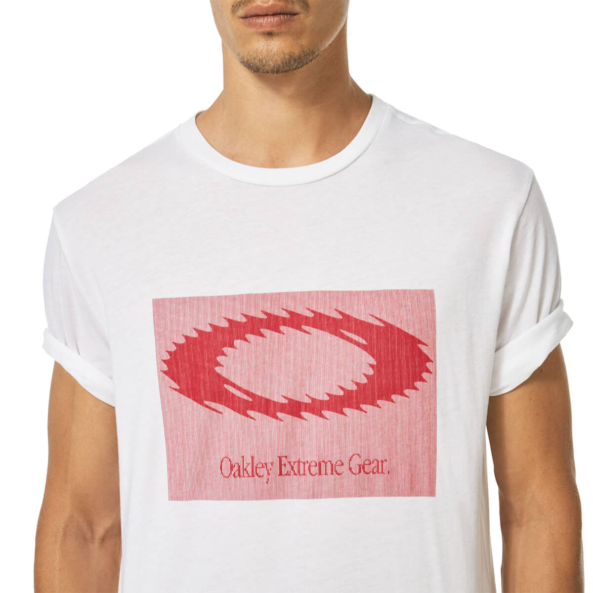 Hologram Static Icon Tee - White