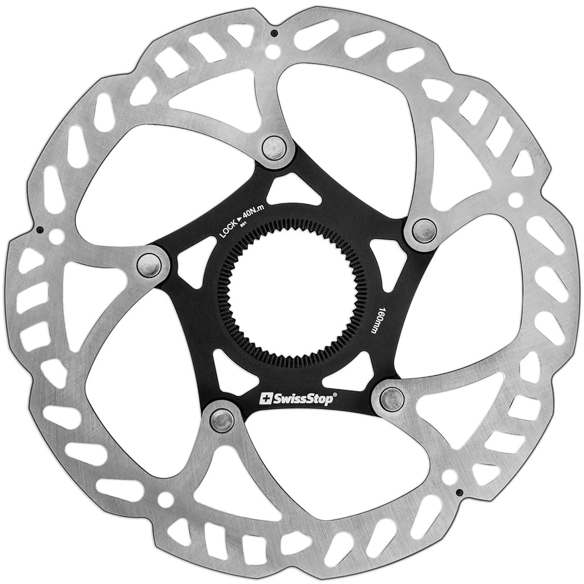 Catalyst Pro Centerlock Brake Disc - Silver/Black