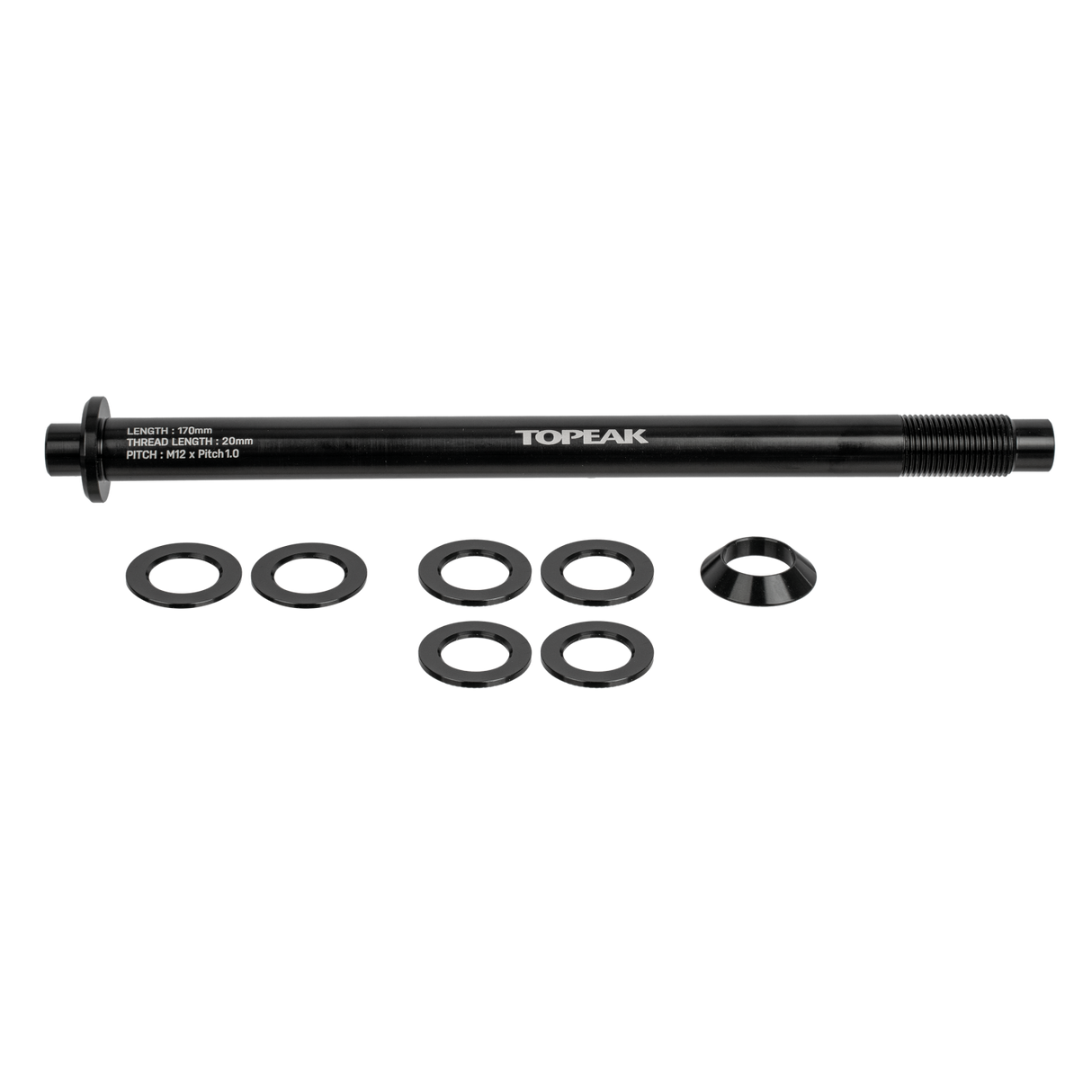Zi:RAK Thru-Axle 12 x 1.0mm - schwarz