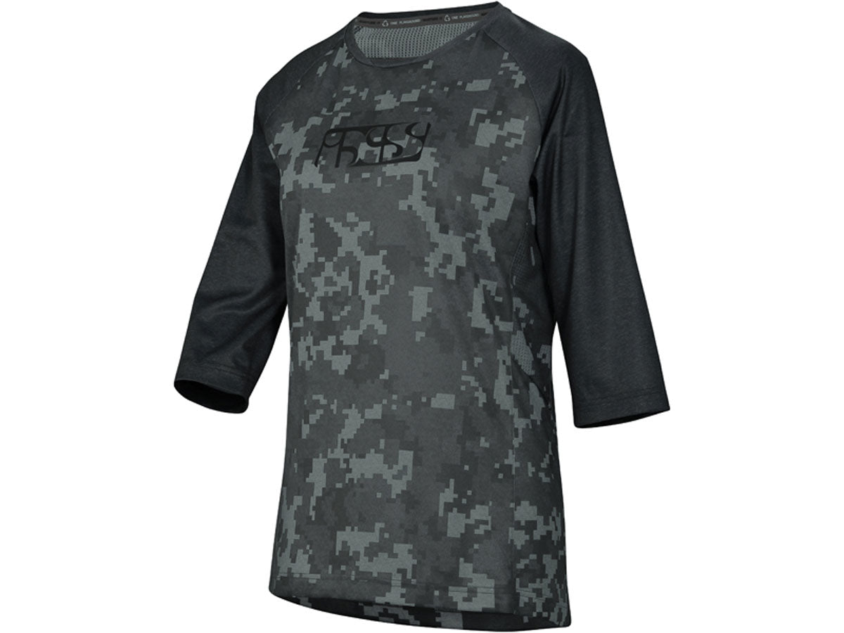 Carve Damen Trikot - Schwarz/Camo - 3/4-Arm