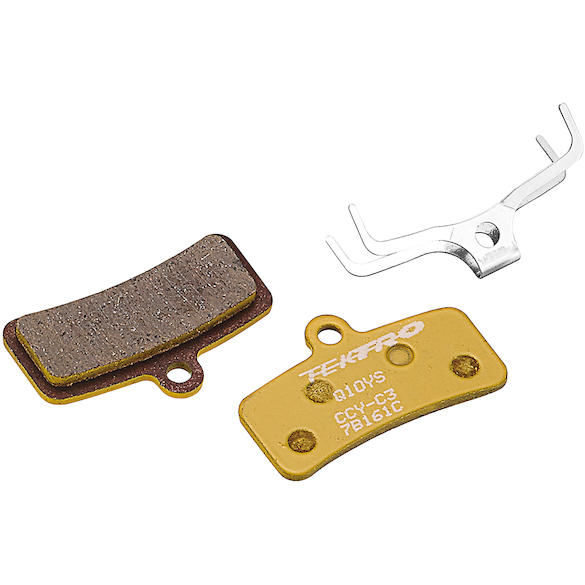 Q10YS Disc Bremsbeläge, semi-metallisch, 4 Kolben - gold