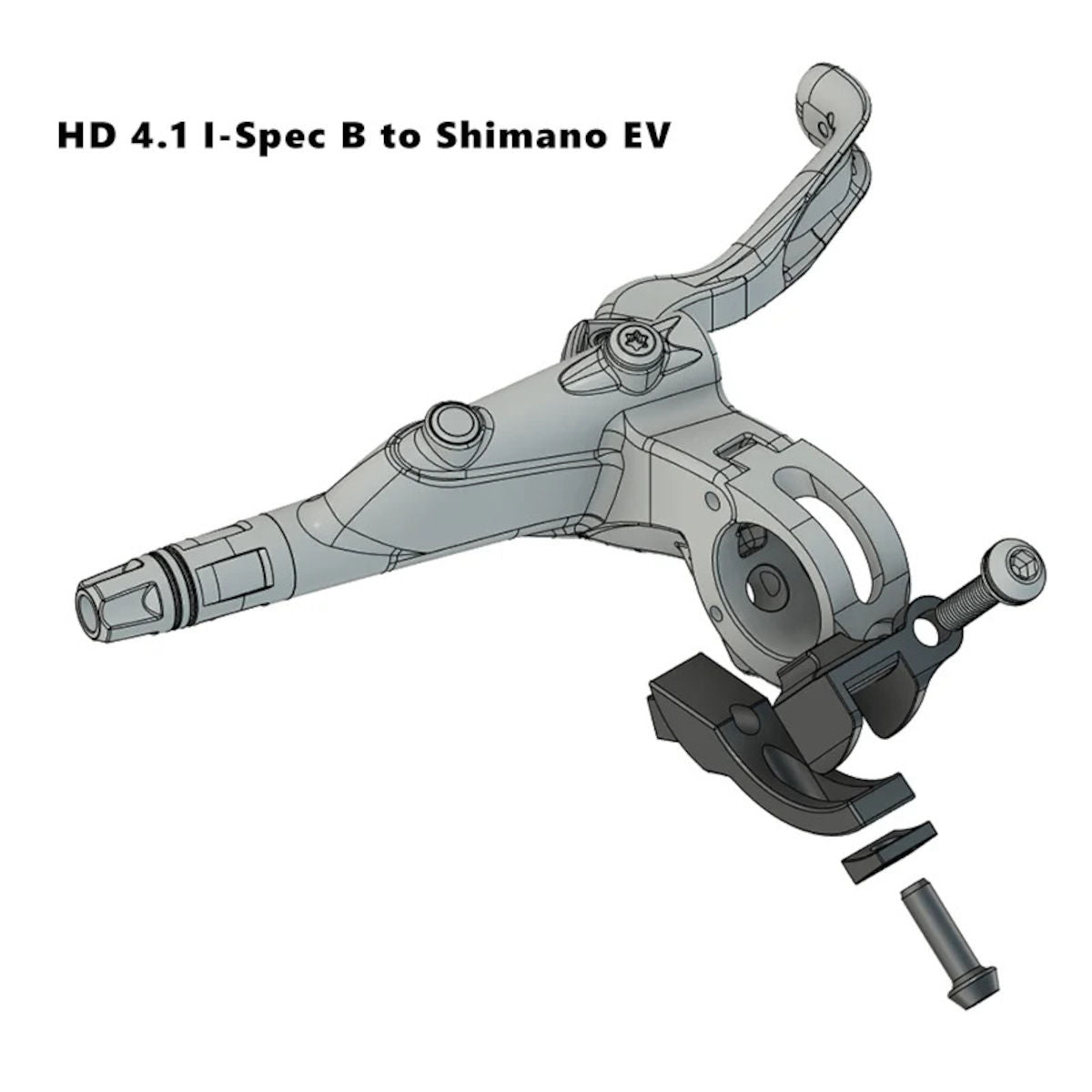 HD 4.1 Brems- zu Shifter-/Dropperhebel Adapter - Shimano I-Spec B/Shimano EV