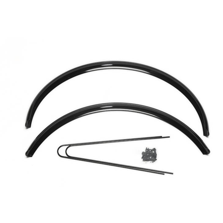 Aluminium-Schutzbleche für 700C Bereifung - Schwarz