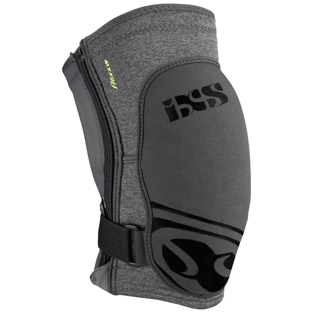Flow Zip Knieschoner - Grau/Schwarz iXS