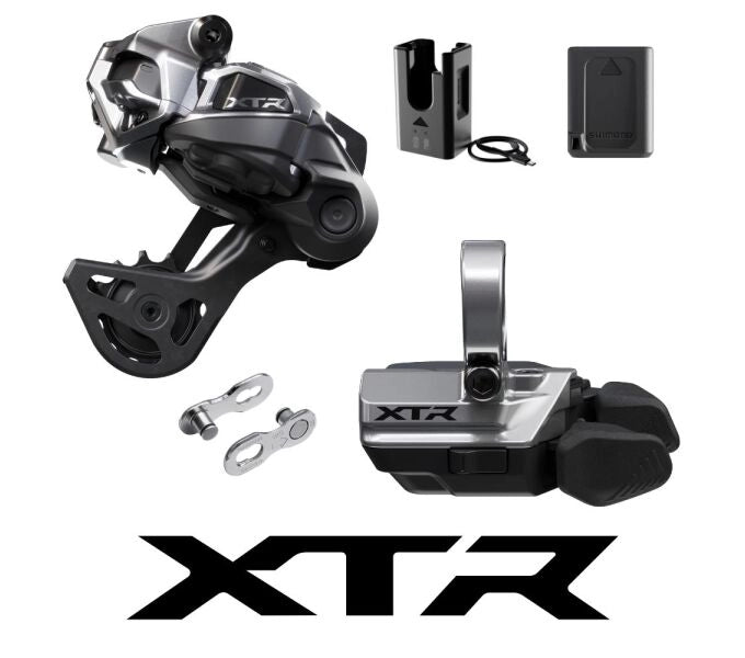 XTR Di2 M9250 Schaltungs Upgrade Kit, Schaltgriff Schelle, Käfiglänge mittel - 12-fach