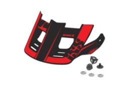 Ersatzvisier + Pins ''Xact'' - Schwarz/Rot