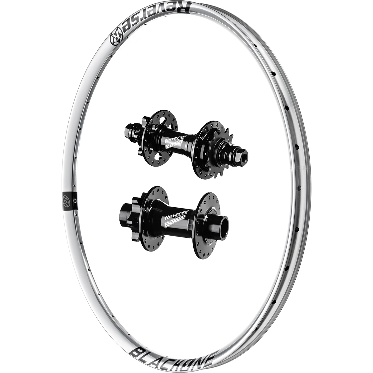 Laufradsatz Black-ONE SingleSpeed 26'' 20 x 110 mm - silber
