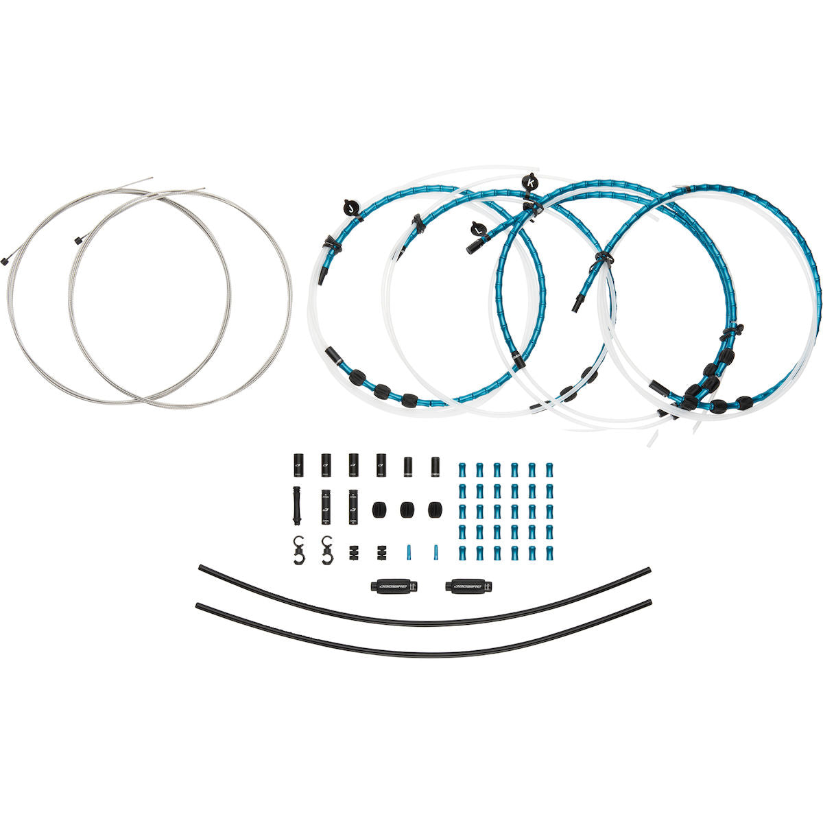 Schaltzugset Road & Mountain Elite Link 2x - blau