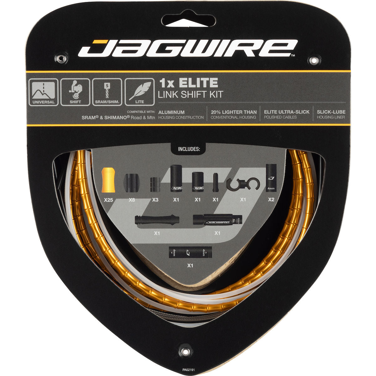 Schaltzugset Road & Mountain Elite Link 1x - gold
