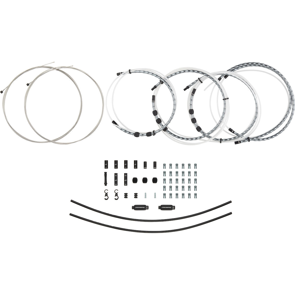 Schaltzugset Road & Mountain Elite Link 2x - grau