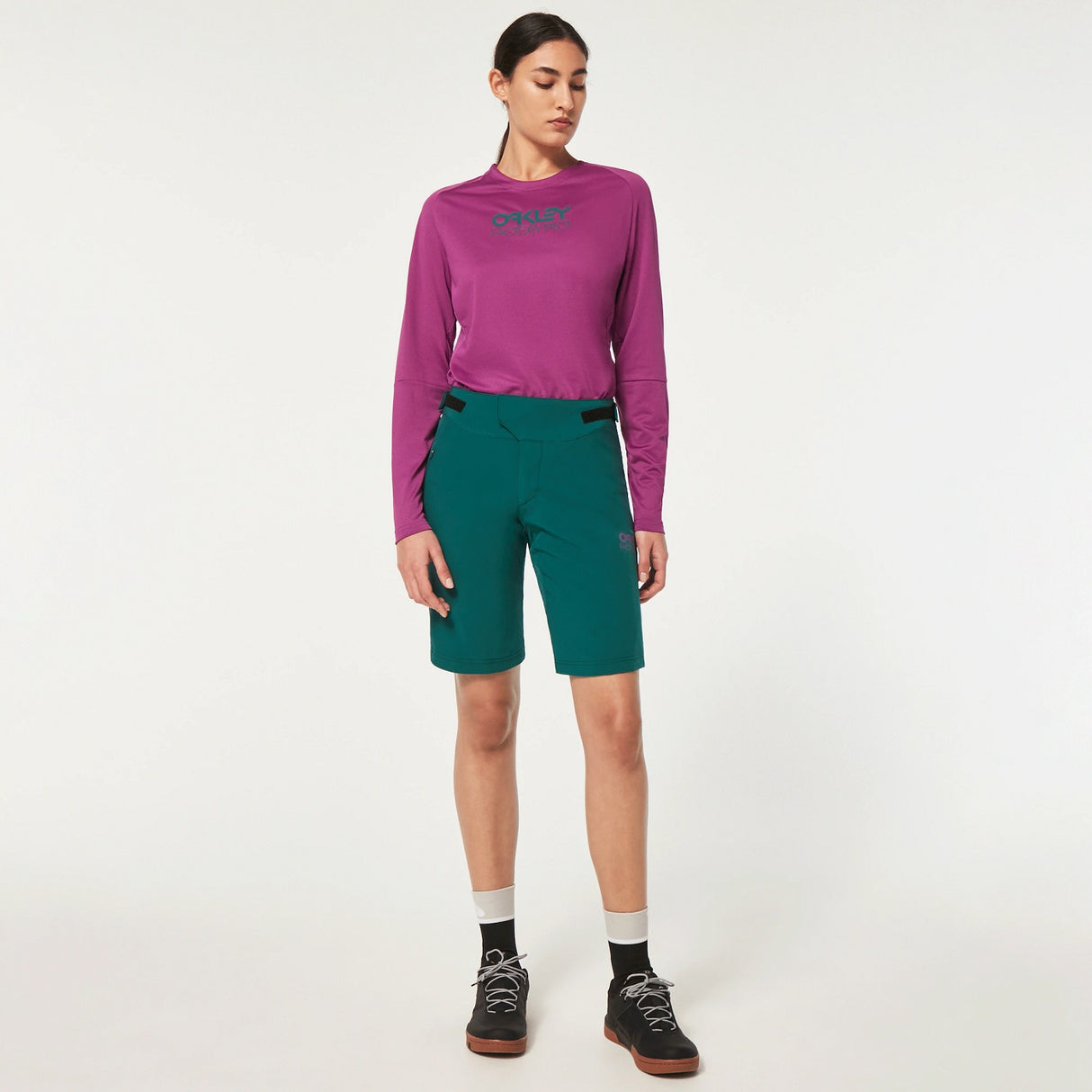 Womens Drop In MTB Short - Bayberry