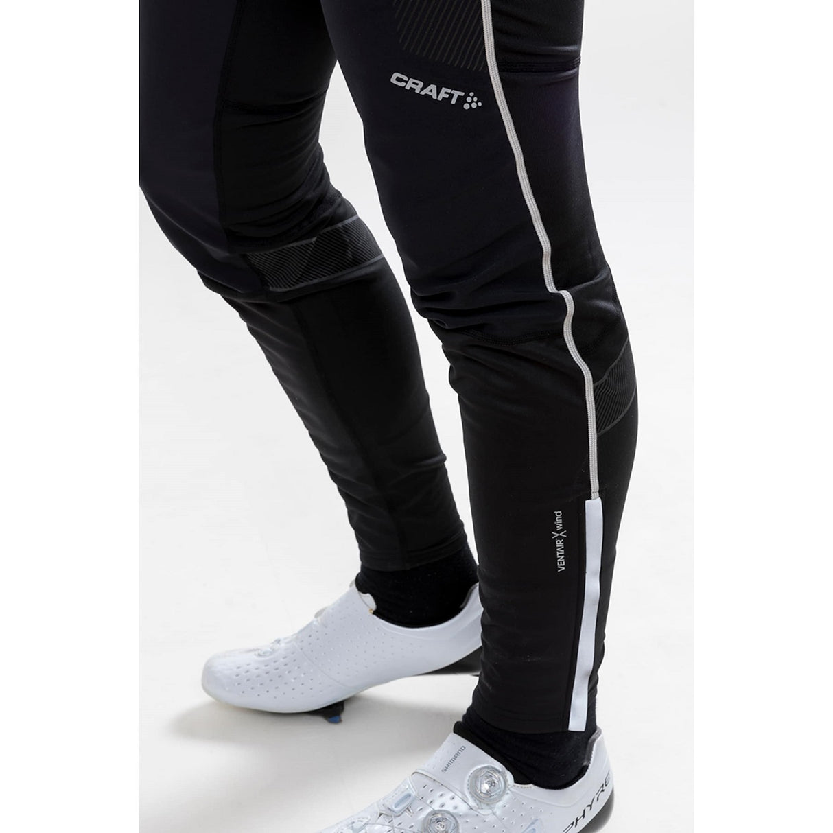 Ideal Pro Wind Bib Tights with pad M - Schwarz
