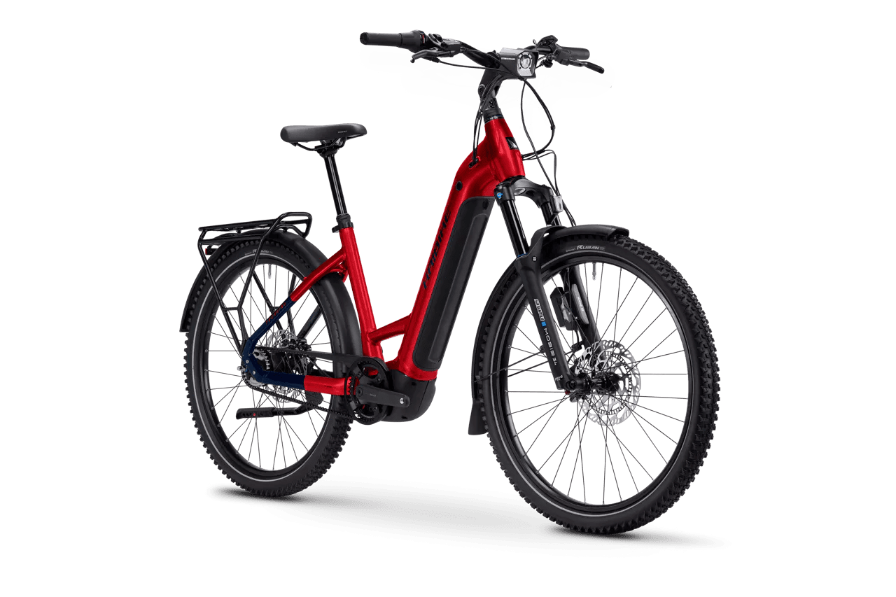 Trekking 9 ABS - Tiefeinsteiger- dynamite red/blue glänzend