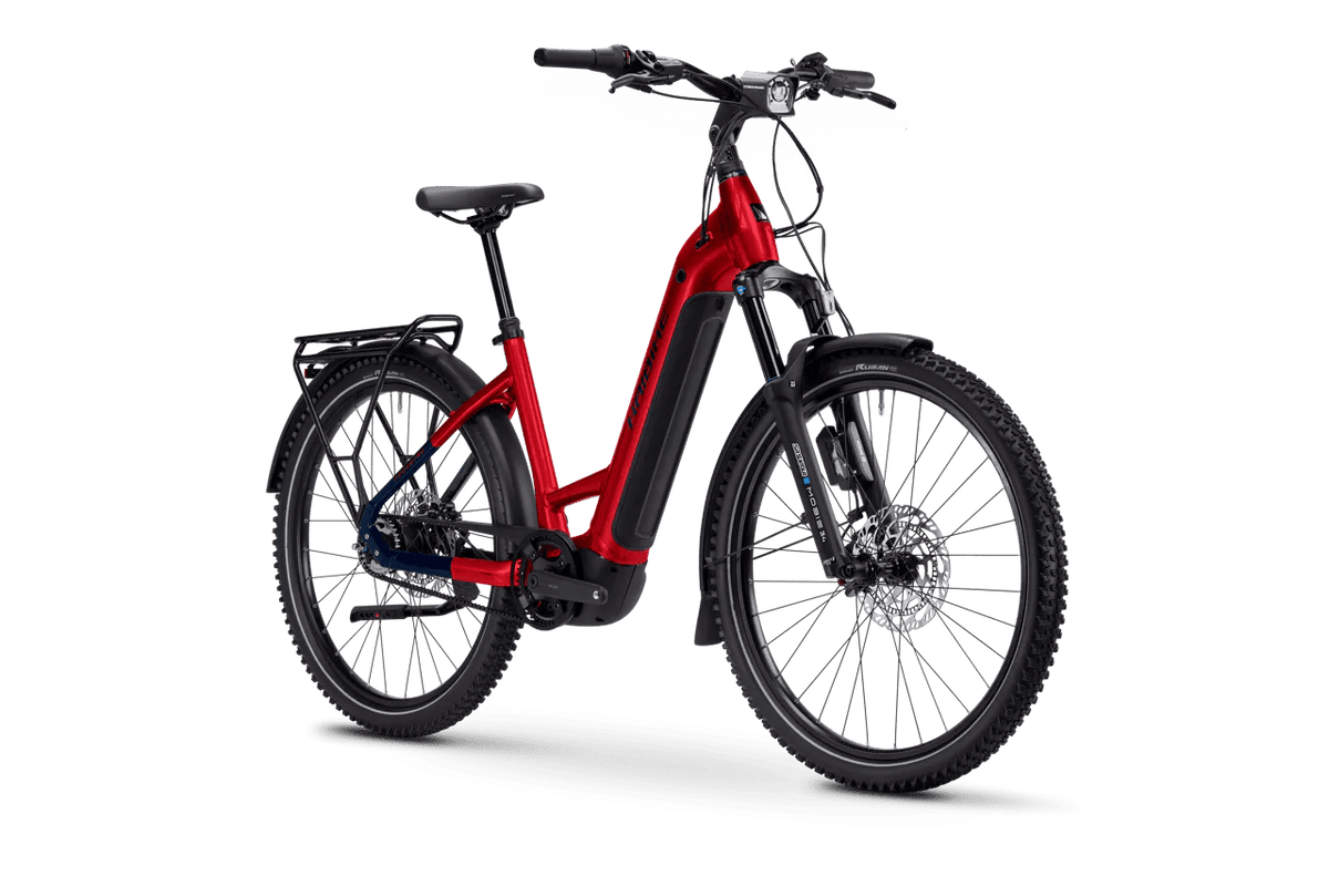 Trekking 9 ABS - Tiefeinsteiger- dynamite red/blue glänzend Haibike