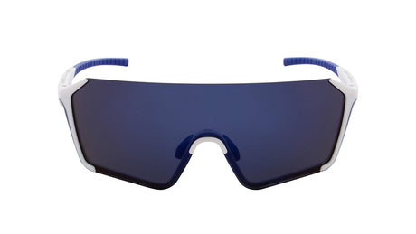 Jaden Sonnenbrille - Matt White&Blue/Dark Blue Revo