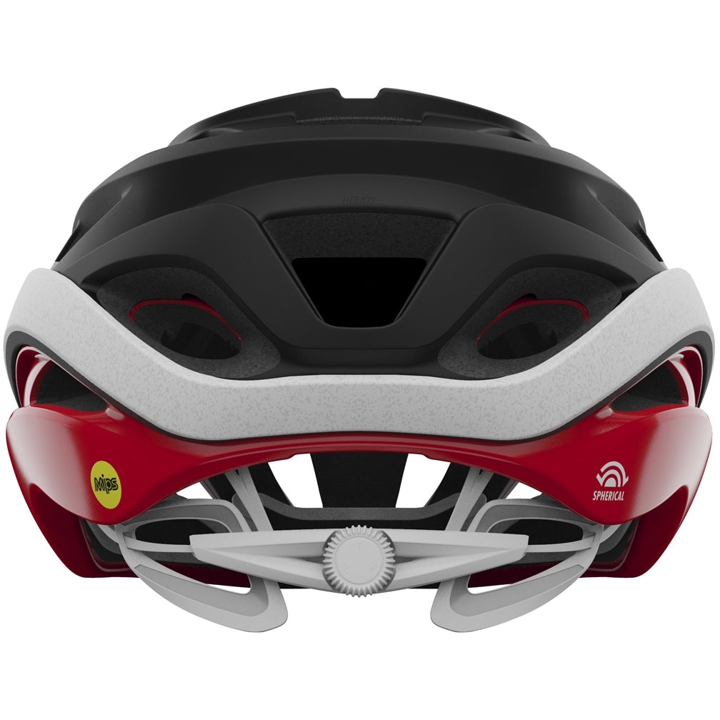 Helios Spherical Fahrradhelm - matte black/red