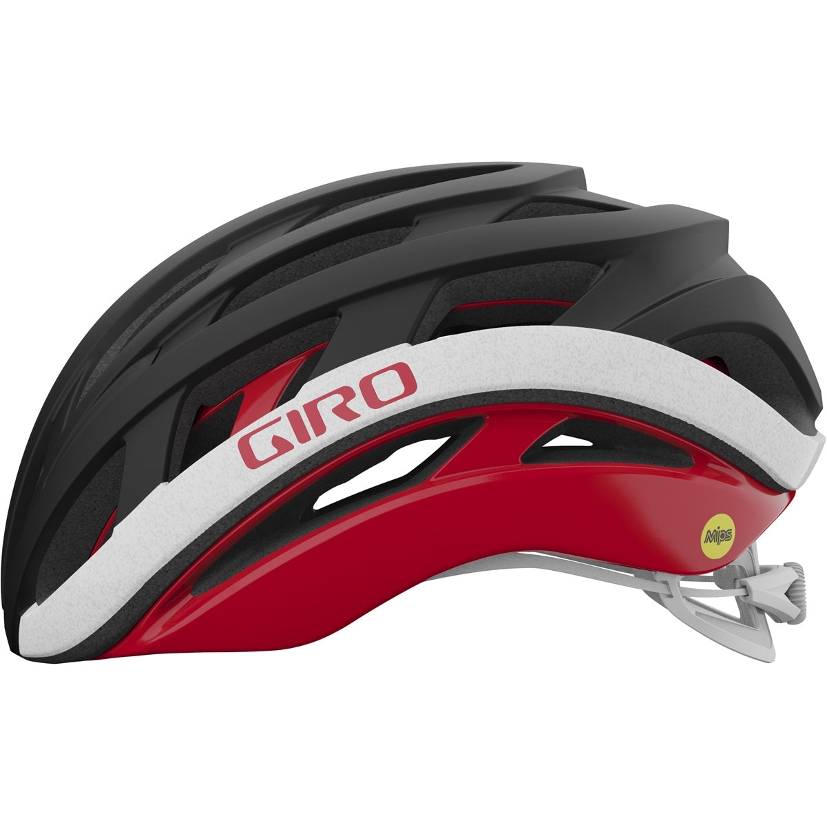 Helios Spherical Fahrradhelm - matte black/red