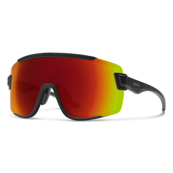 Wildcat - Matte Black + ChromaPop Red Mirror Lens