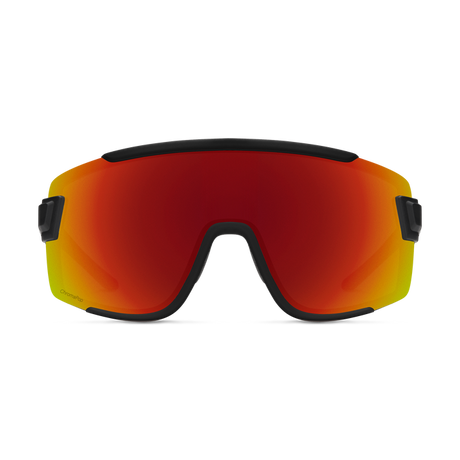 Wildcat - Matte Black + ChromaPop Red Mirror Lens