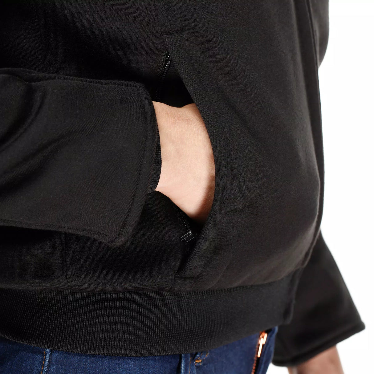 Daemon-X Safety Hoodie Full Zip WMN - Black/Black-White