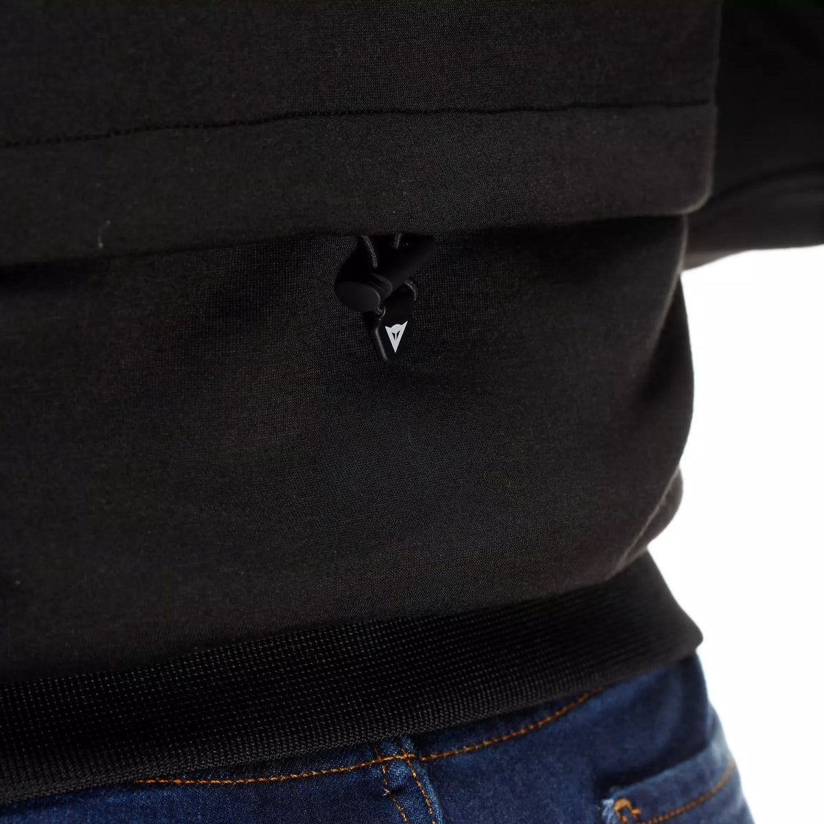 Daemon-X Safety Hoodie Full Zip WMN - Black/Black-White Dainese