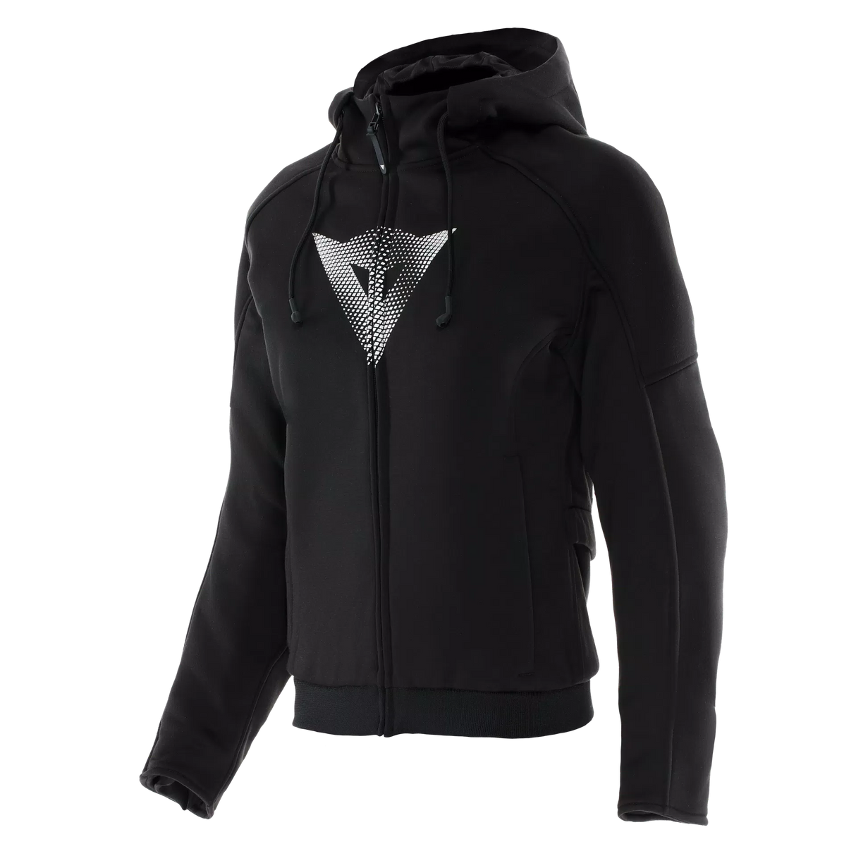 Daemon-X Safety Hoodie Full Zip WMN - Black/Black-White Dainese