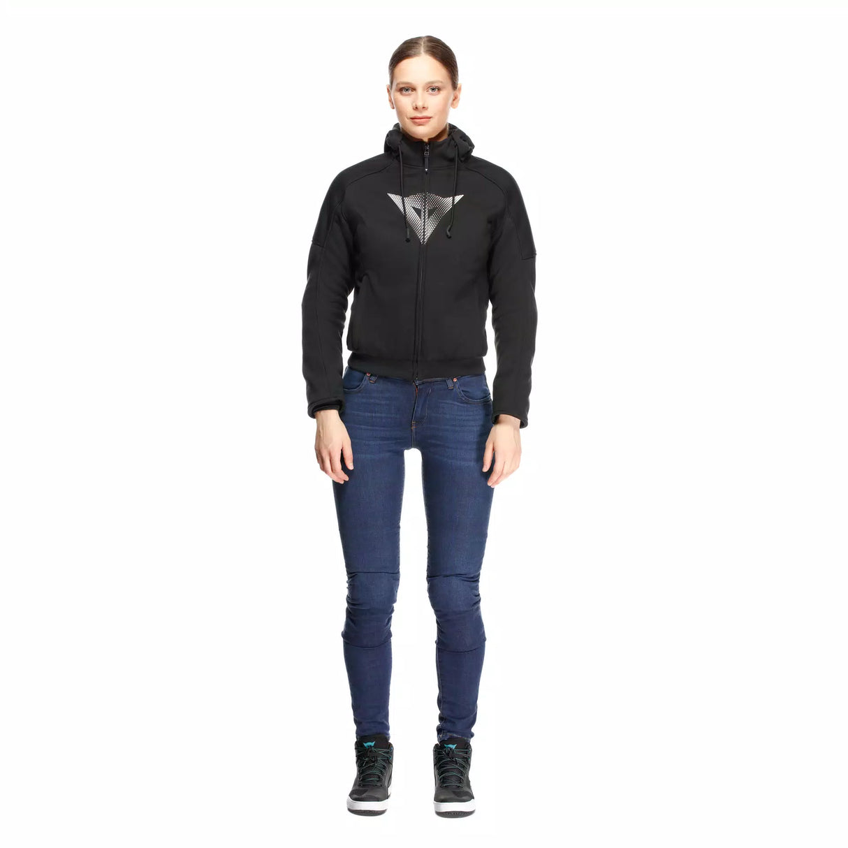 Daemon-X Safety Hoodie Full Zip WMN - Black/Black-White