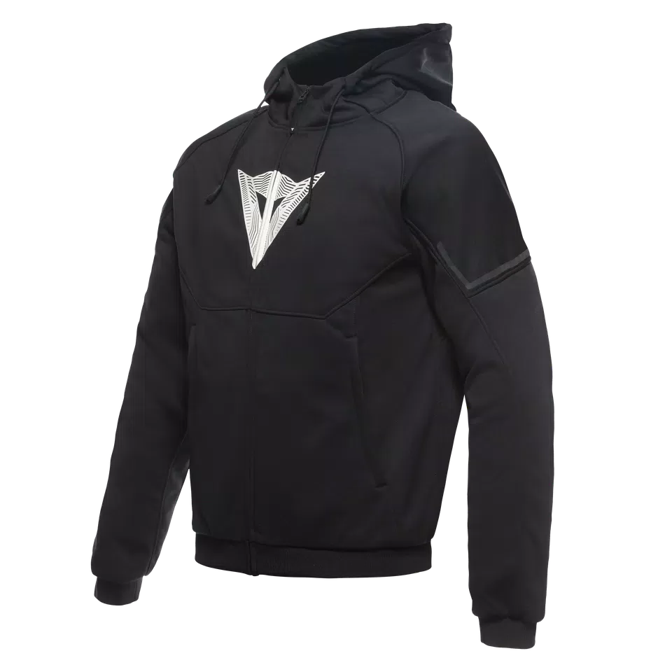 Daemon-X Safety Hoodie Full Zip - Black/Black-White