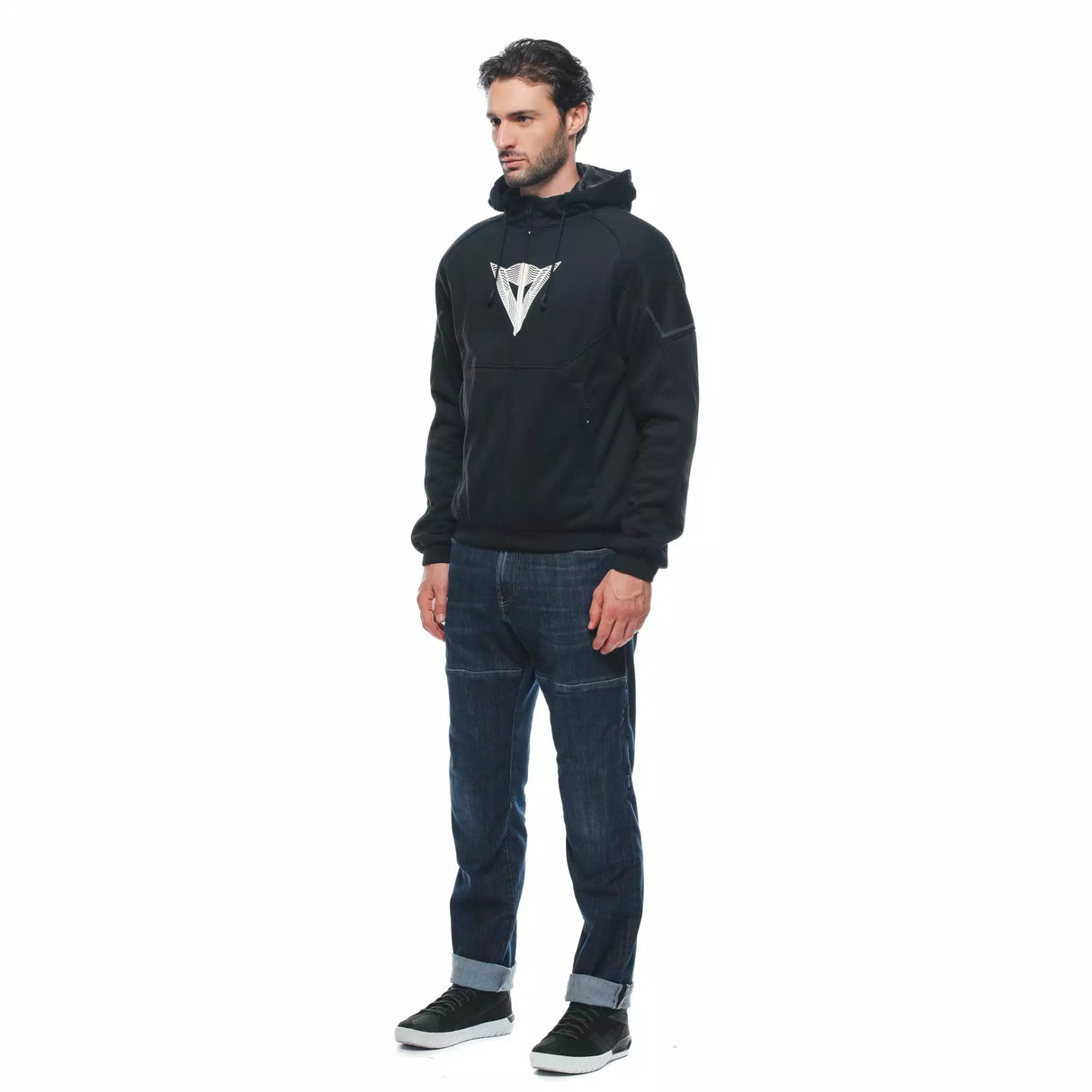 Daemon-X Safety Hoodie Full Zip - Black/Black-White