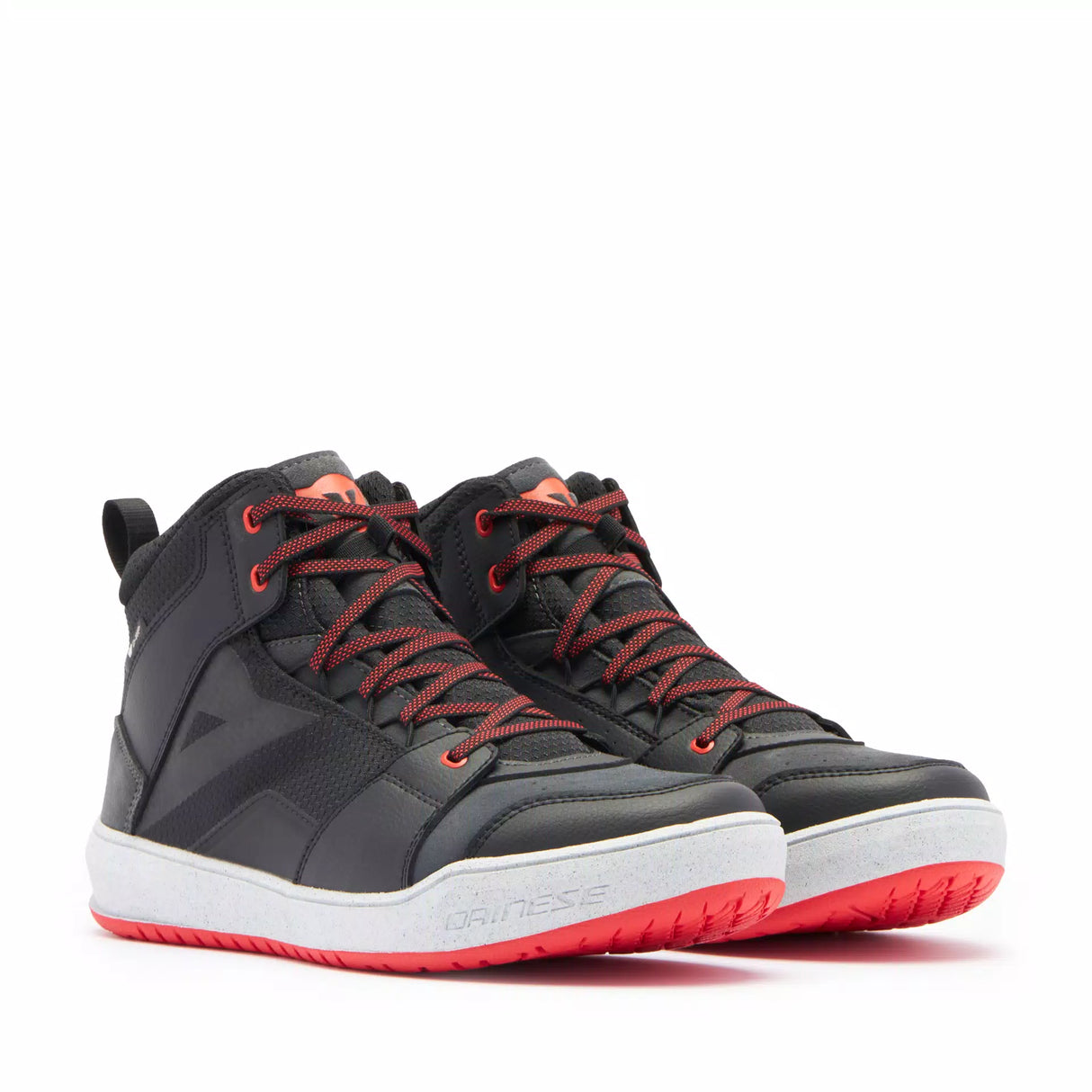 Suburb D-WP Shoes - Black/White/Red-Lava