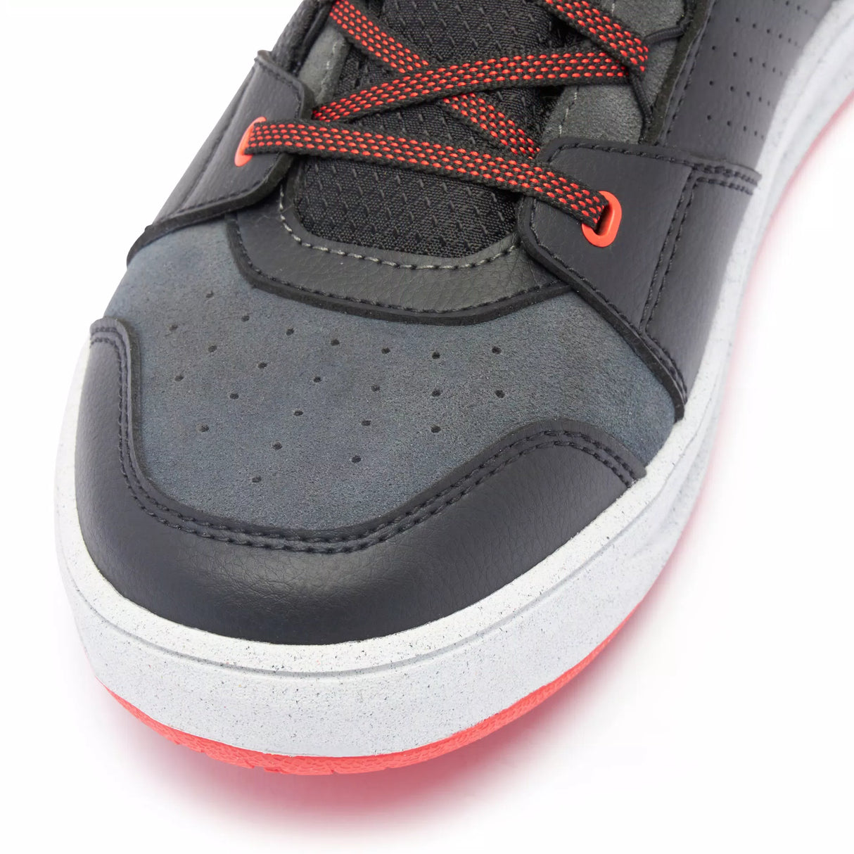 Suburb D-WP Shoes - Black/White/Red-Lava
