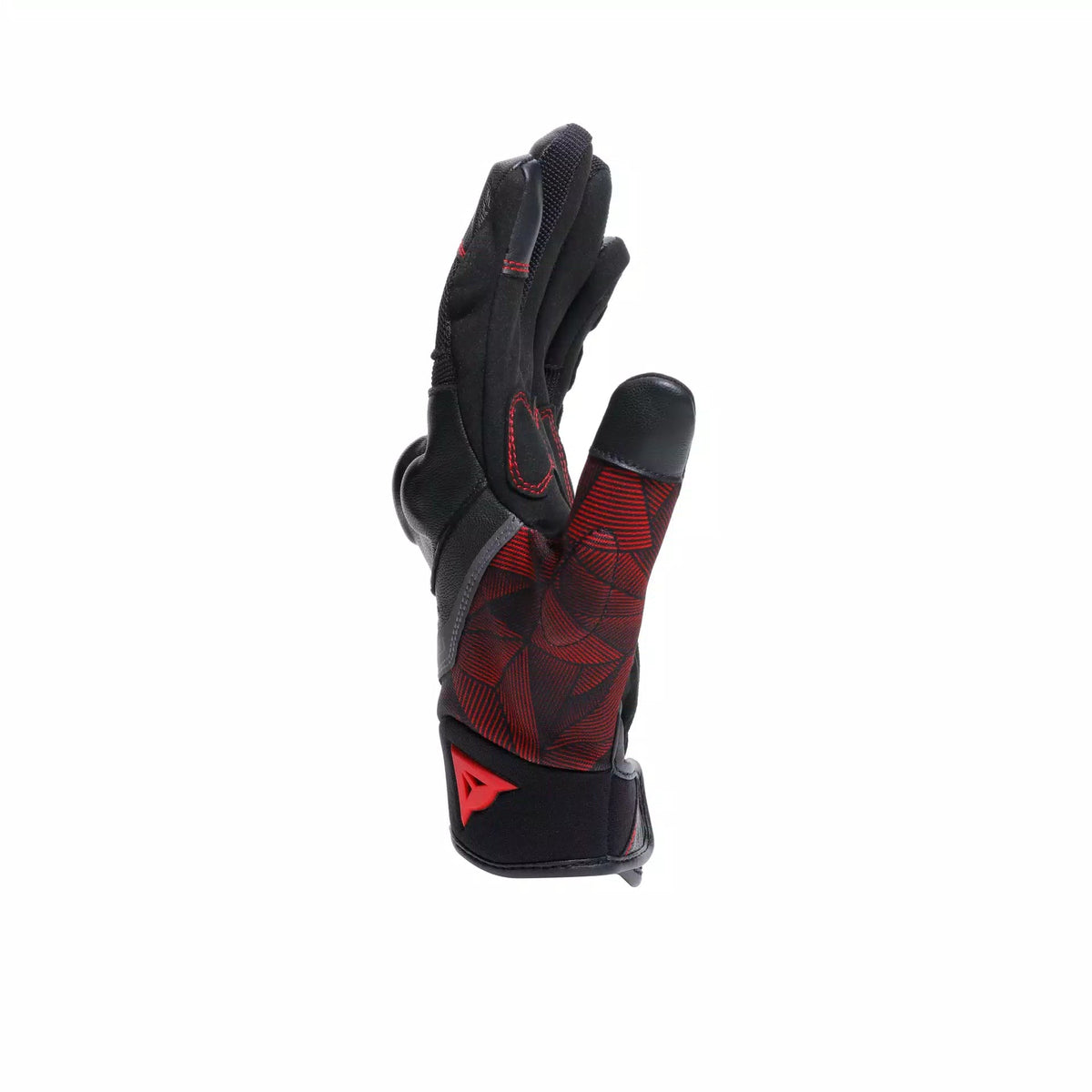 Ermex Gloves - Black/Red-Lava Dainese