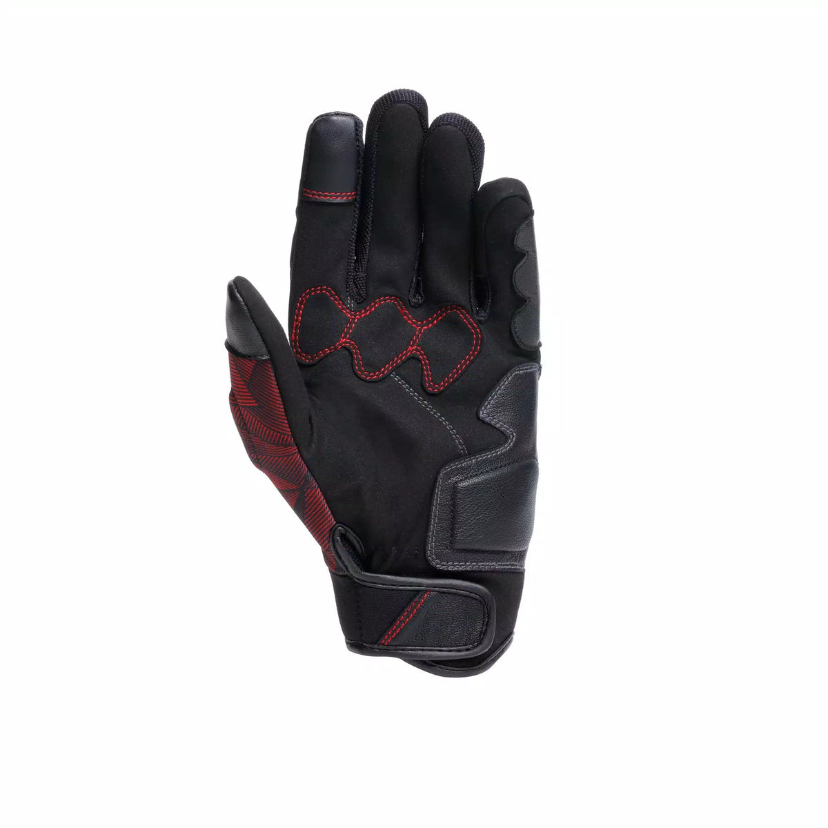 Ermex Gloves - Black/Red-Lava Dainese