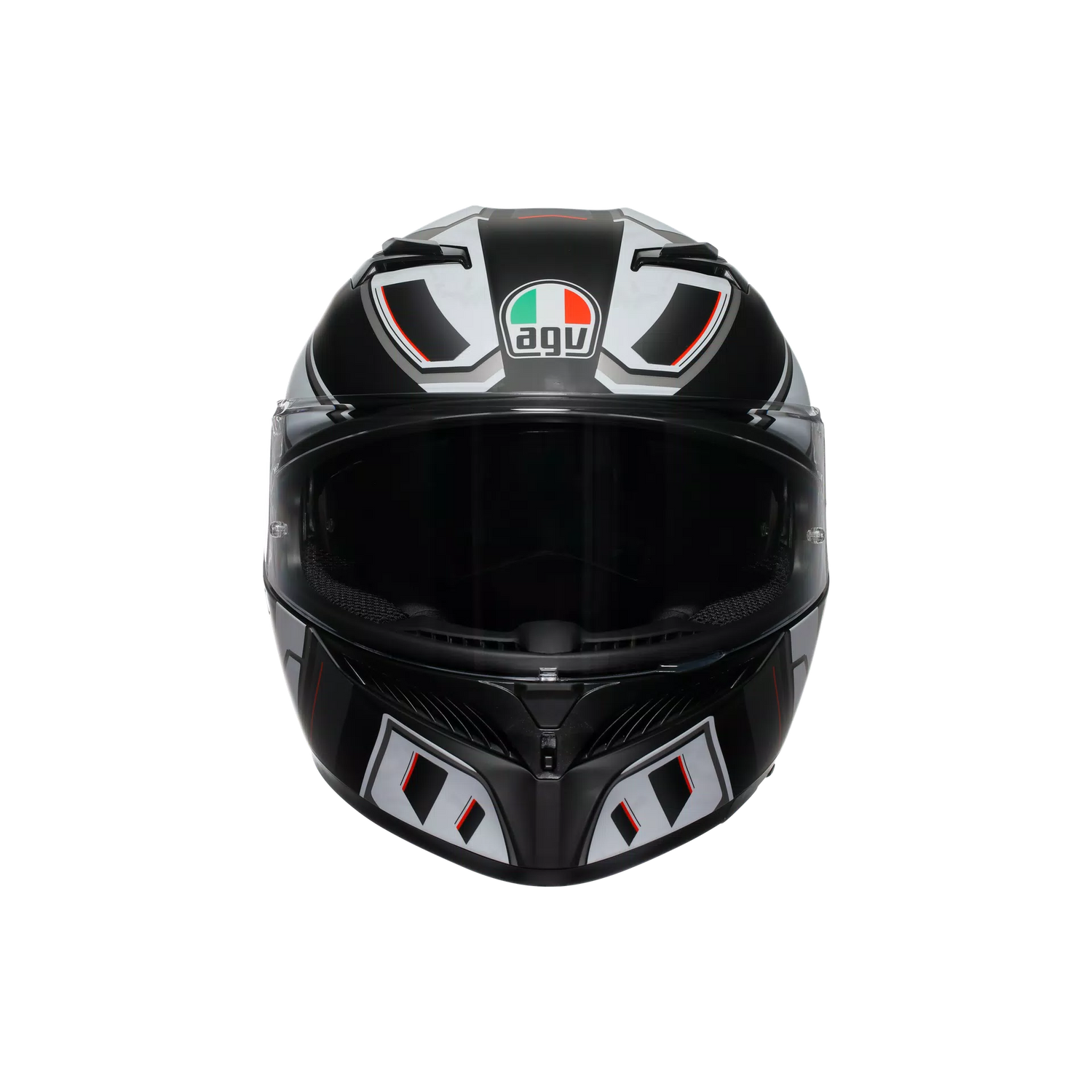 K3 E2206, Integralhelm - Rivia Matt Black/White