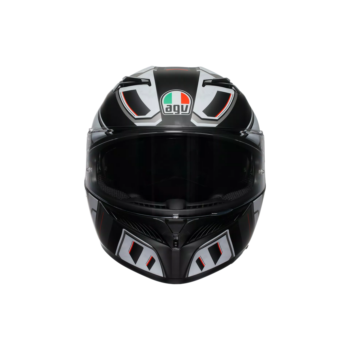 K3 E2206, Integralhelm - Rivia Matt Black/White AGV