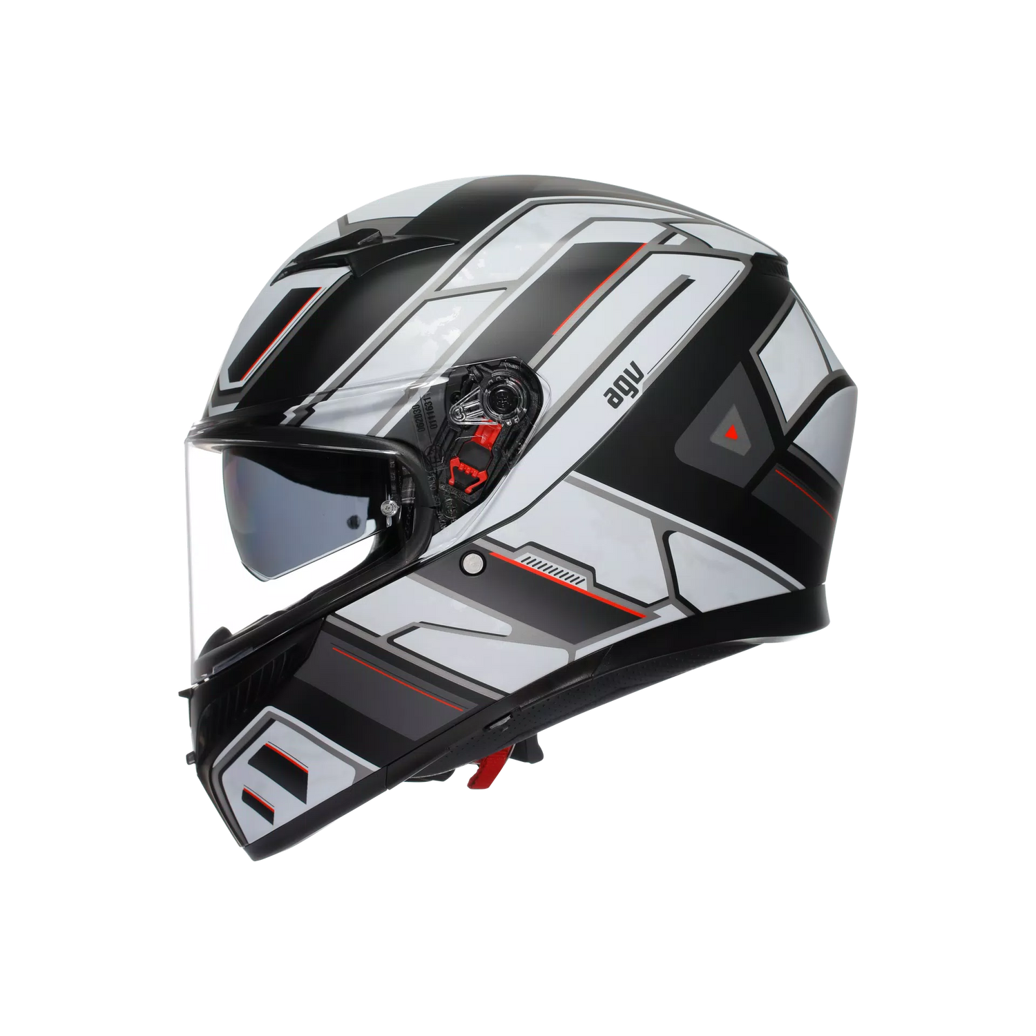 K3 E2206, Integralhelm - Rivia Matt Black/White