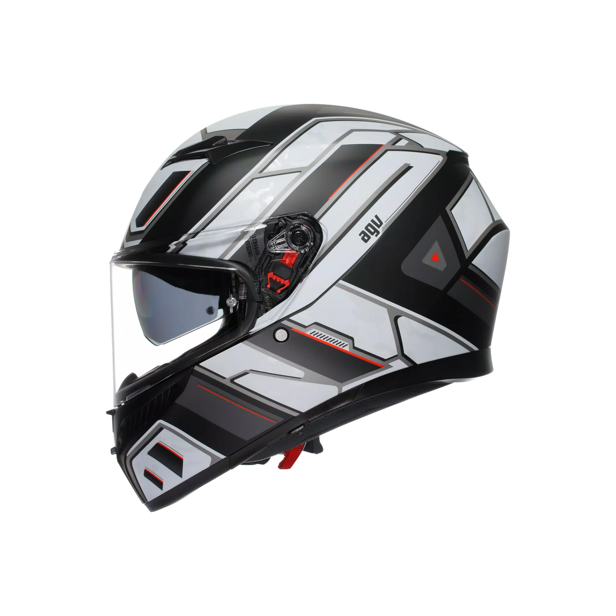 K3 E2206, Integralhelm - Rivia Matt Black/White AGV