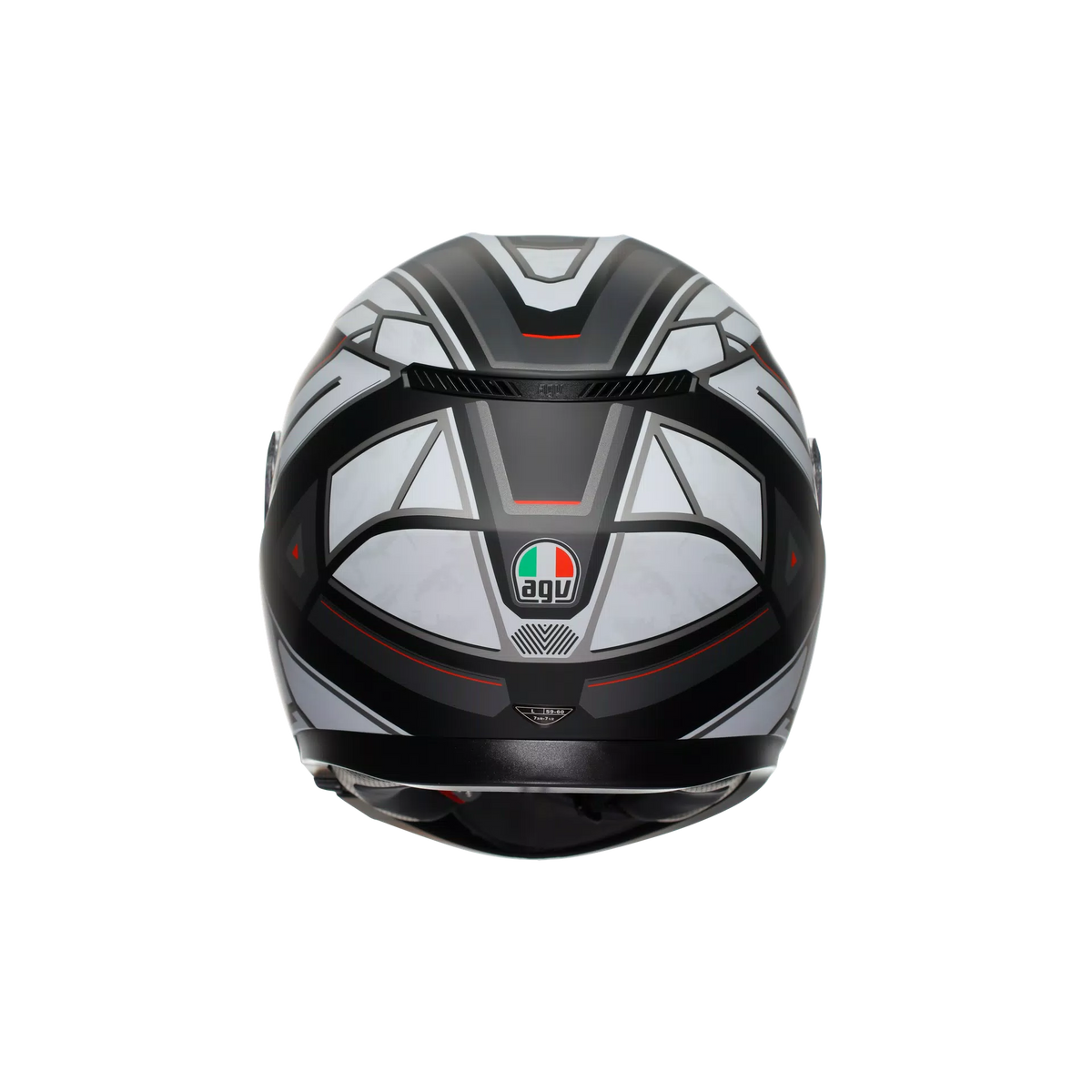 K3 E2206, Integralhelm - Rivia Matt Black/White AGV