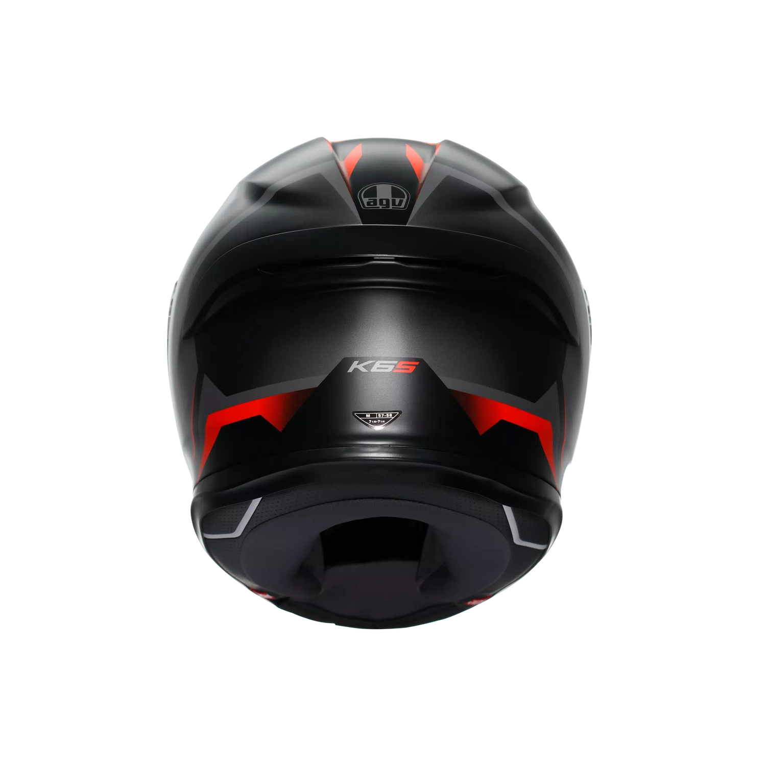 K6 S E2206, Integralhelm - Karve Matt Black/Grey/Red